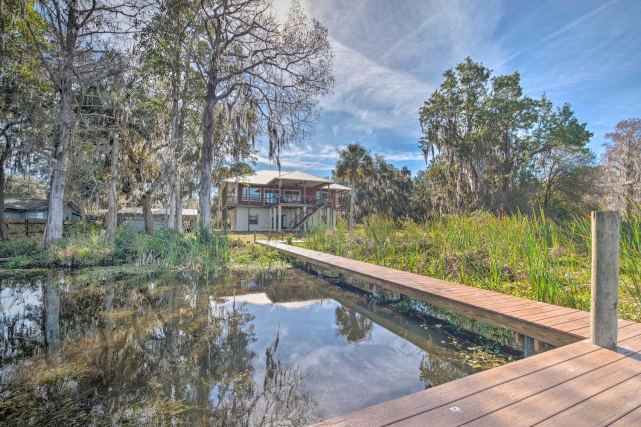 Lakefront Crystal River Home With Private Dock! Екстериор снимка